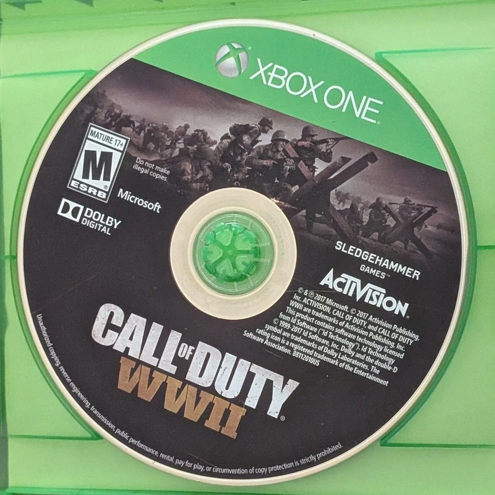 Call of Duty WWII‎ Xbox One Activision 2017 FPS Video Game 4K HDR 047875881129